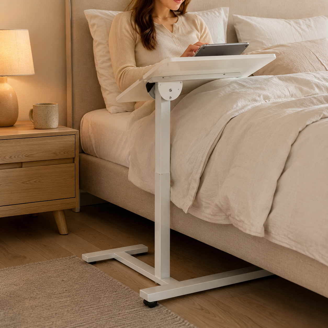 FlexiStand Adjustable C-Table Standing Desk
