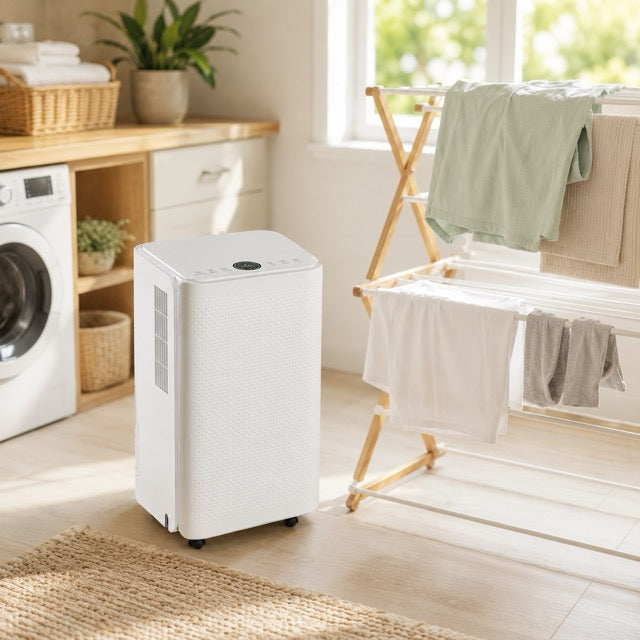 Large-Room Dehumidifier for 2,500–5,500 Sq. Ft. with 3 Modes, Built-In Pump & Continuous Drainage