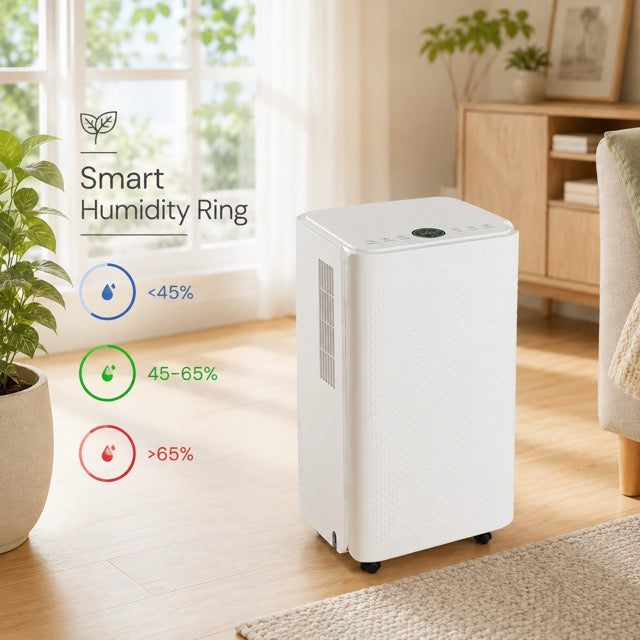 Large-Room Dehumidifier for 2,500–5,500 Sq. Ft. with 3 Modes, Built-In Pump & Continuous Drainage