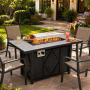 43 Inch Outdoor Propane Fire Pit Table