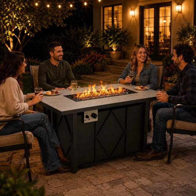 43 Inch Outdoor Propane Fire Pit Table