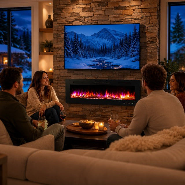 FlexHearth Smart Electric Fireplace