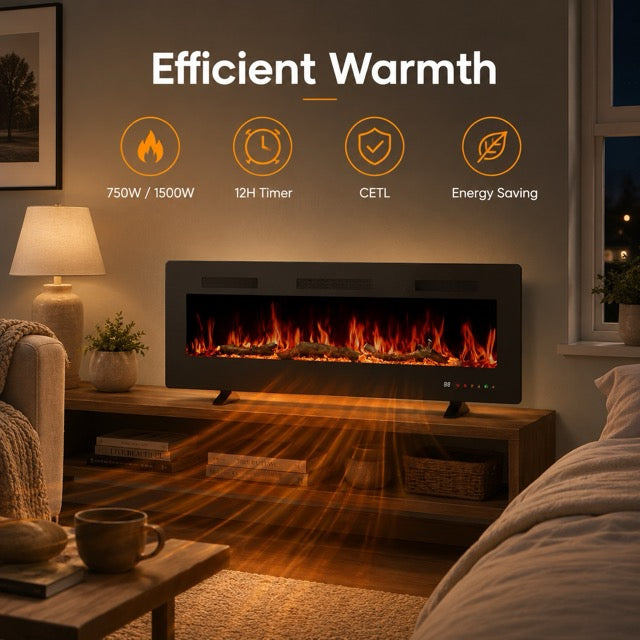 FlexHearth Smart Electric Fireplace