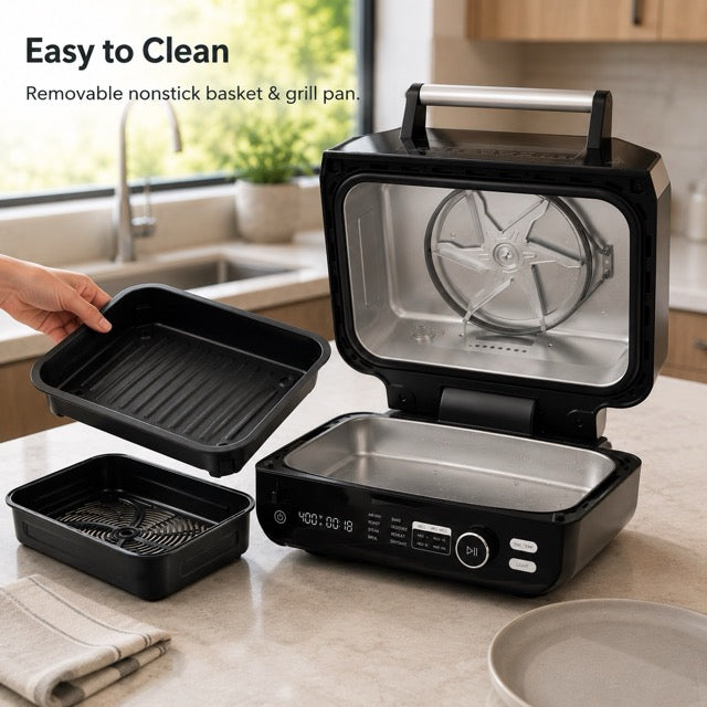 3.7L 2800W Electric Indoor Air Fryer Grill