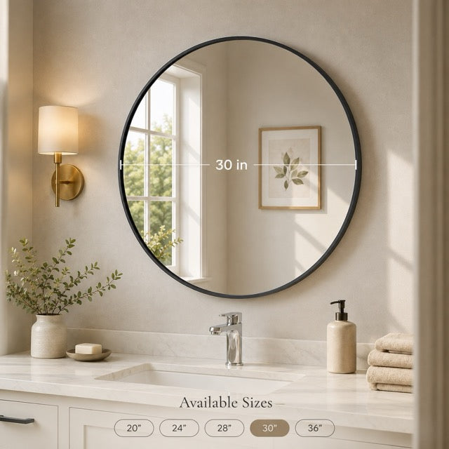 Elegant Round Wall Mirror