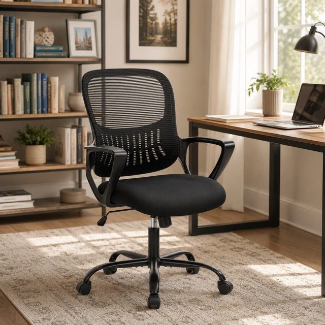 Ergonomic Drafting Chair with Adjustable Footrest – Tall Office Chair for Standing Desks