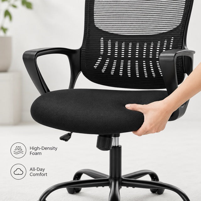 Ergonomic Drafting Chair with Adjustable Footrest – Tall Office Chair for Standing Desks