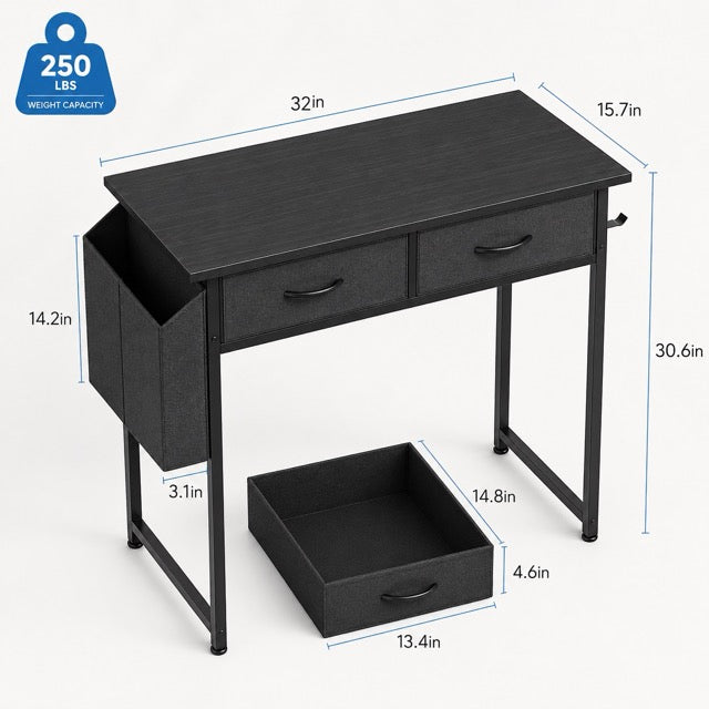 48-Inch Home Office Desk 3 Drawers