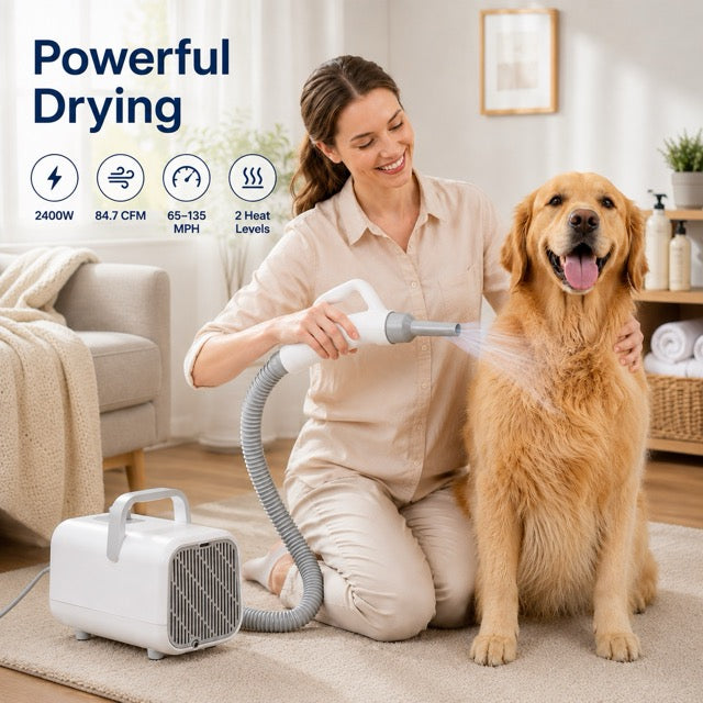 Adjustable Speed Pet Hair Dryer