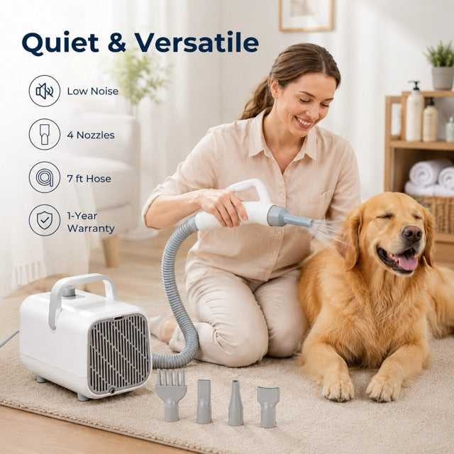 Adjustable Speed Pet Hair Dryer