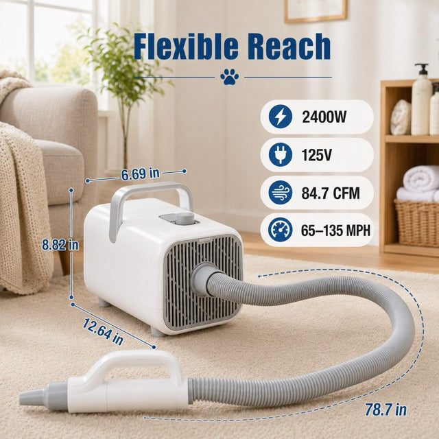 Adjustable Speed Pet Hair Dryer