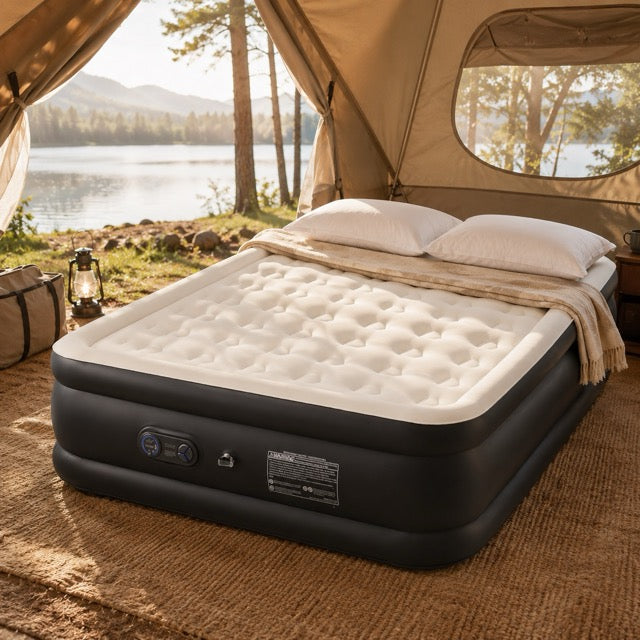 16"-22" Queen Air Mattress with Pump (660lb Capacity)