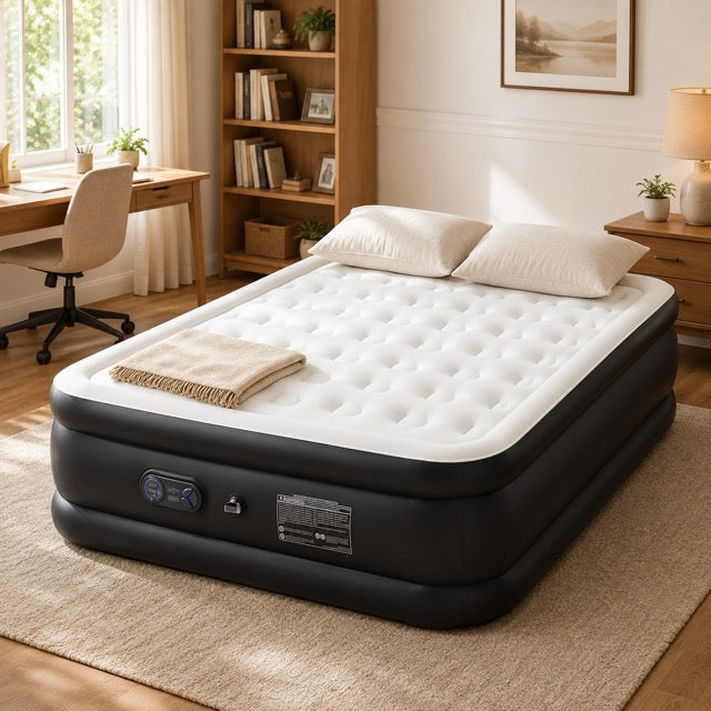 16"-22" Queen Air Mattress with Pump (660lb Capacity)