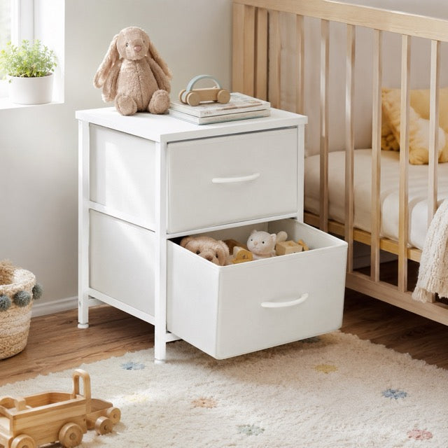 Fabric Dresser with 2/4 Drawers – Freestanding Storage Chest for Bedroom & Living Room
