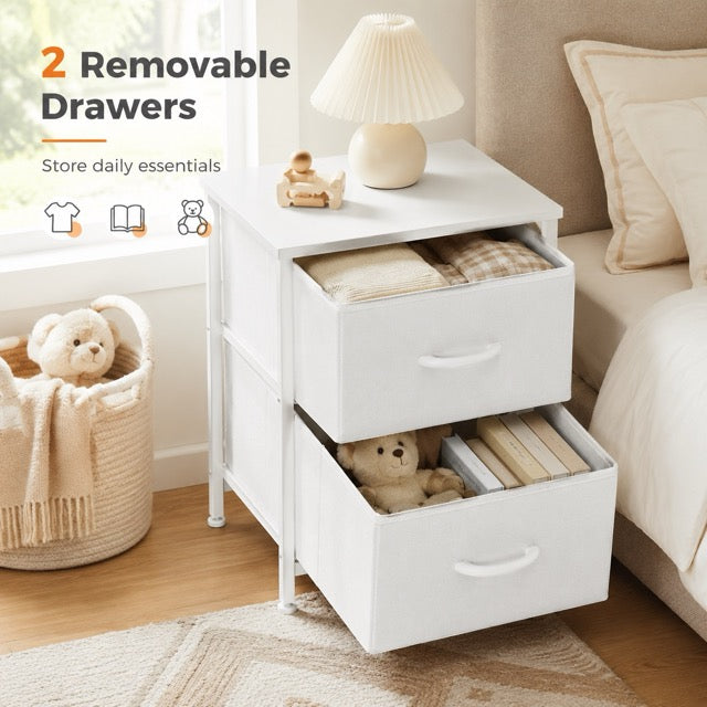 Fabric Dresser with 2/4 Drawers – Freestanding Storage Chest for Bedroom & Living Room