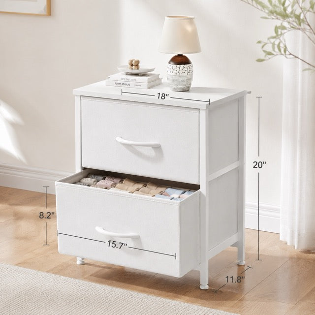 Fabric Dresser with 2/4 Drawers – Freestanding Storage Chest for Bedroom & Living Room