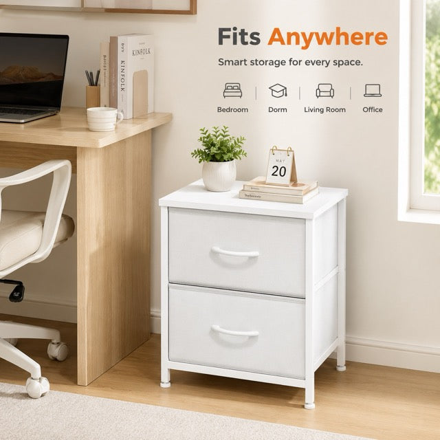 Fabric Dresser with 2/4 Drawers – Freestanding Storage Chest for Bedroom & Living Room