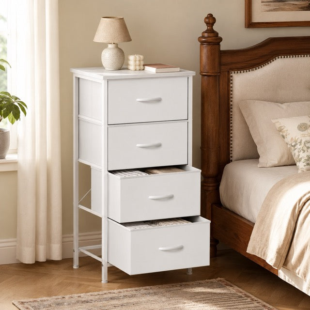 Fabric Dresser with 2/4 Drawers – Freestanding Storage Chest for Bedroom & Living Room