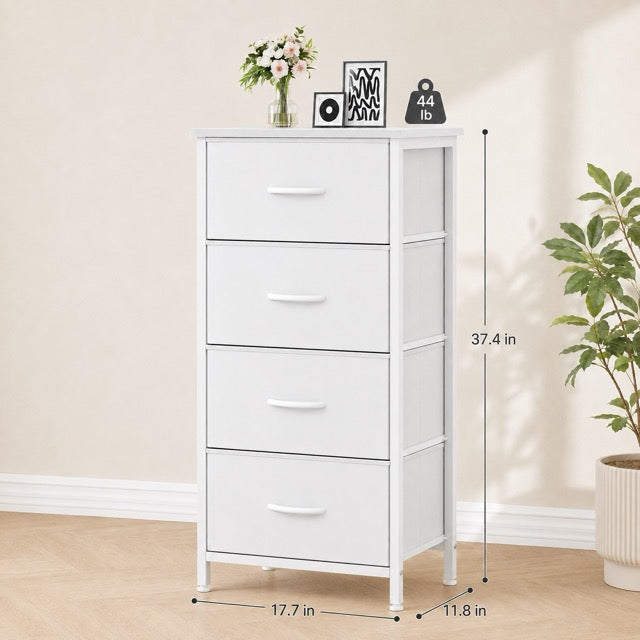Fabric Dresser with 2/4 Drawers – Freestanding Storage Chest for Bedroom & Living Room