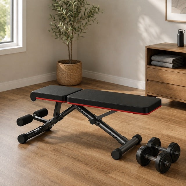 Adjustable Weight Bench – Foldable Workout Bench for Home Gym, 795 lb Capacity, 72 Position Settings