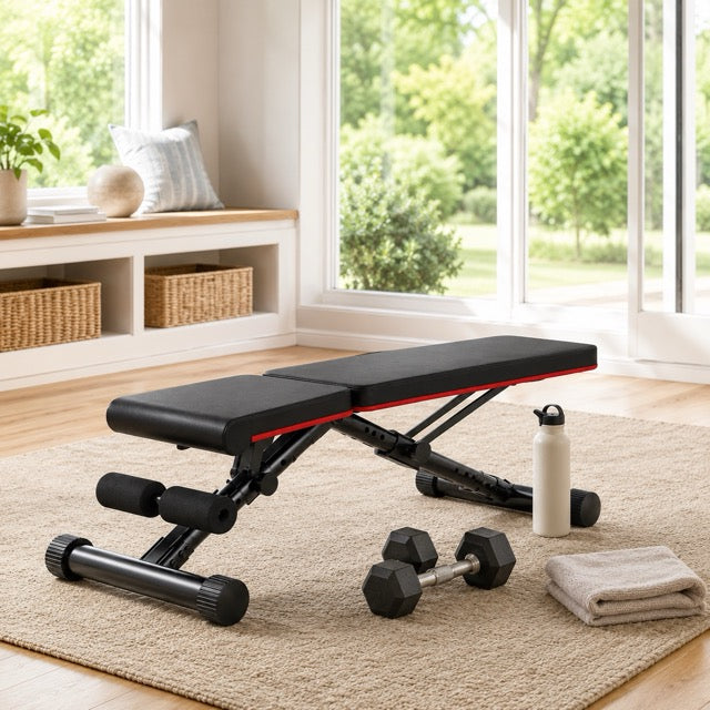Adjustable Weight Bench – Foldable Workout Bench for Home Gym, 795 lb Capacity, 72 Position Settings