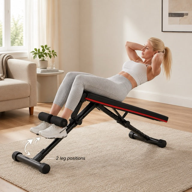 Adjustable Weight Bench – Foldable Workout Bench for Home Gym, 795 lb Capacity, 72 Position Settings