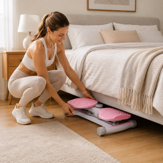 Twisting Exercise Board with Resistance Ropes