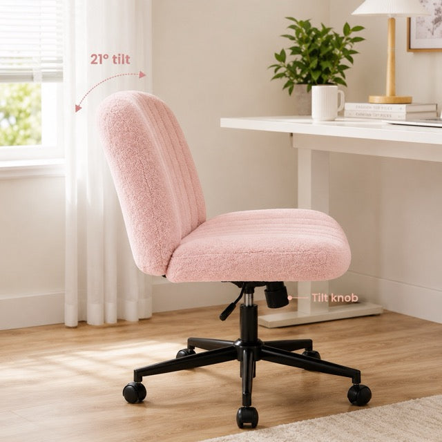 Armless Adjustable Plank Office Chair 