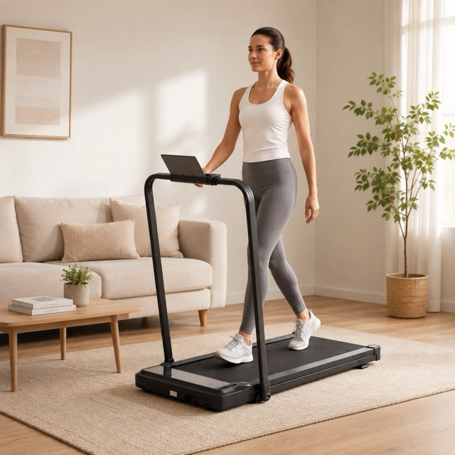 Foldable Treadmill with Handrails
