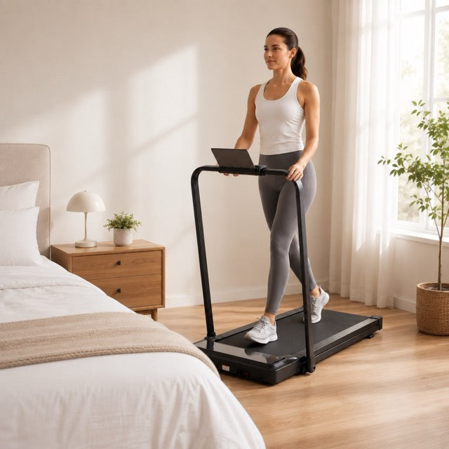 Foldable Treadmill with Handrails