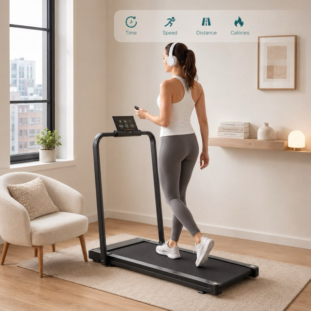 Foldable Treadmill with Handrails