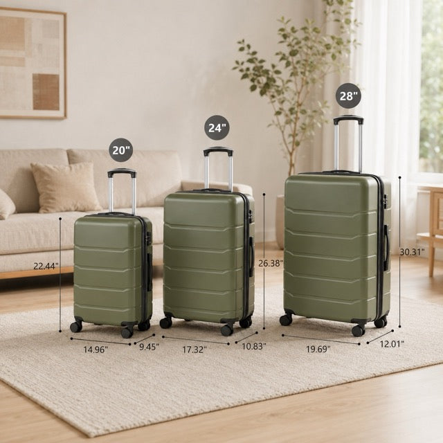 ABS Hardshell TSA Lock Spinner Luggage 