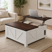 Lift Top Coffee Table with USB Charging & Hidden Storage