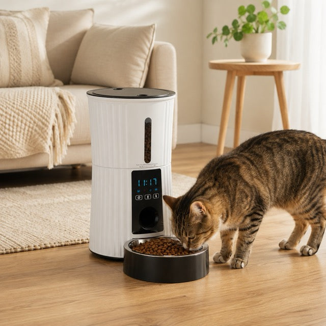 WiFi Smart Pet Feeder – Auto Cat & Dog Food Dispenser with App Control | 4L & 6L