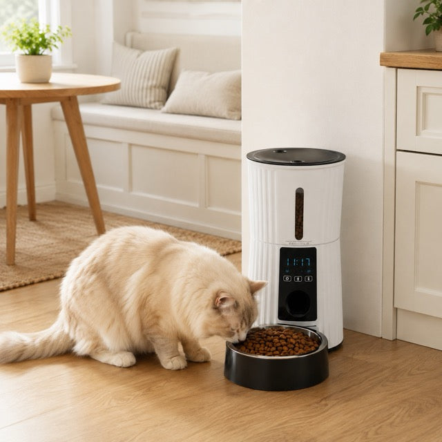 WiFi Smart Pet Feeder – Auto Cat & Dog Food Dispenser with App Control | 4L & 6L