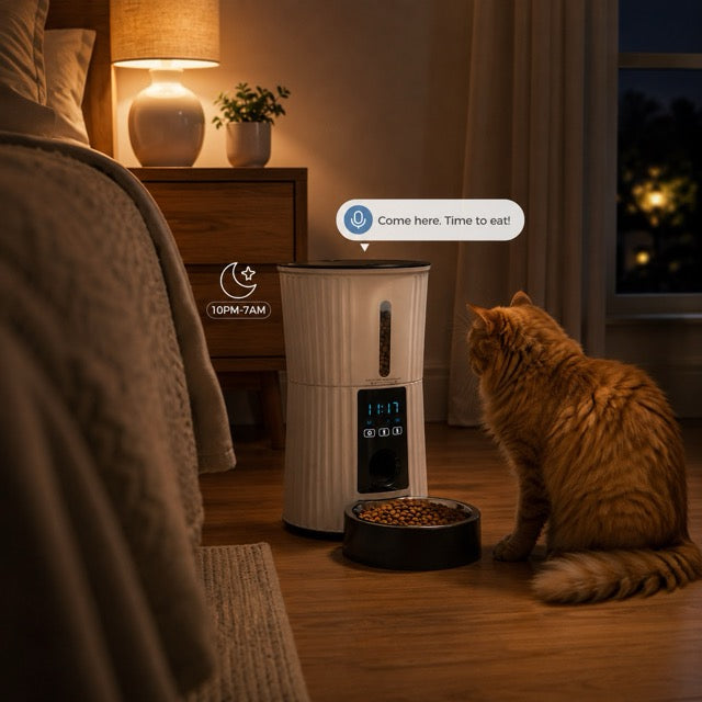 WiFi Smart Pet Feeder – Auto Cat & Dog Food Dispenser with App Control | 4L & 6L