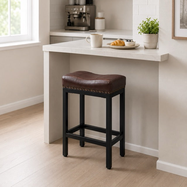 Saddle Cushion Bar Stool