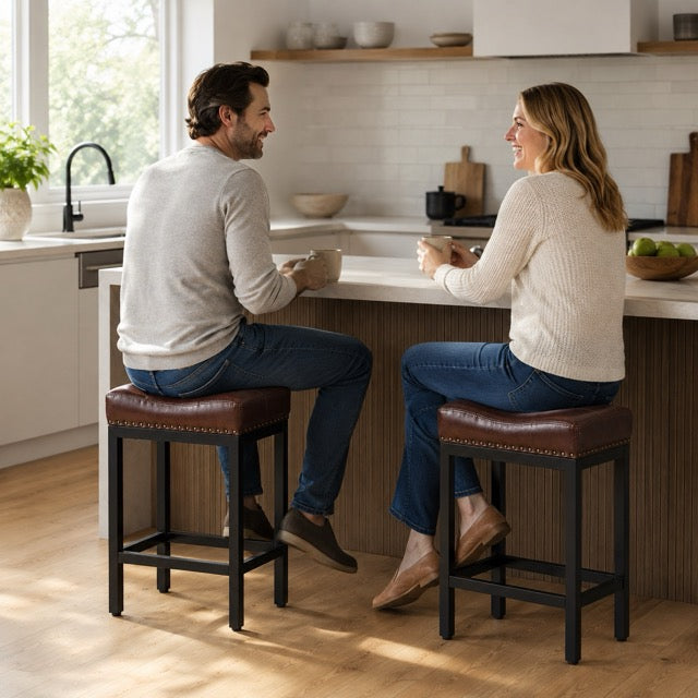 Saddle Cushion Bar Stool