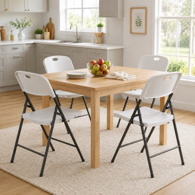 Stackable Plastic Folding Chair – Portable & Durable for Dining, Indoor & Outdoor Use