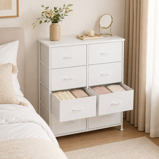 8-Drawer Fabric Storage Tower Dresser