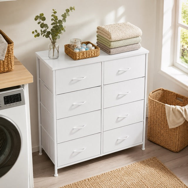8-Drawer Fabric Storage Tower Dresser