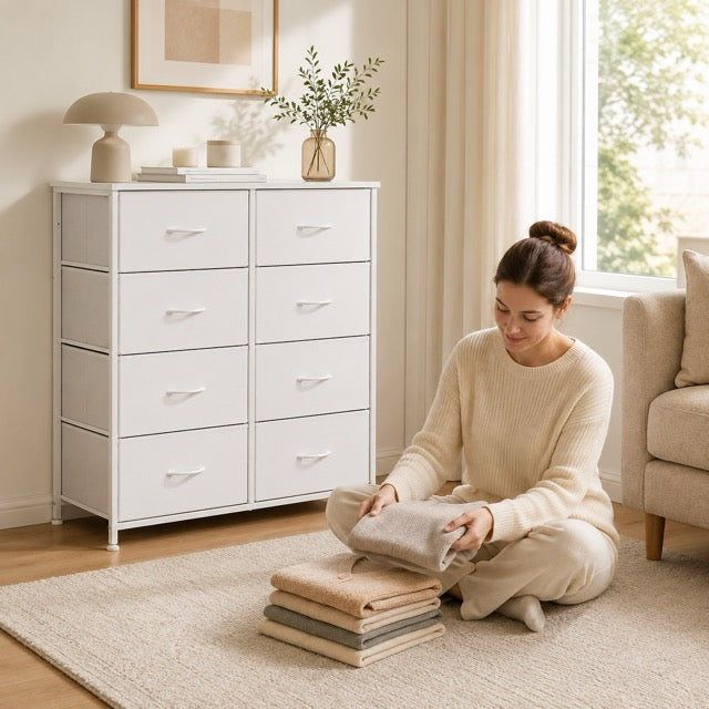 8-Drawer Fabric Storage Tower Dresser