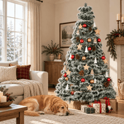 Pre-Lit Artificial Christmas Tree with Warm White Lights – 4.5 ft to 9 ft