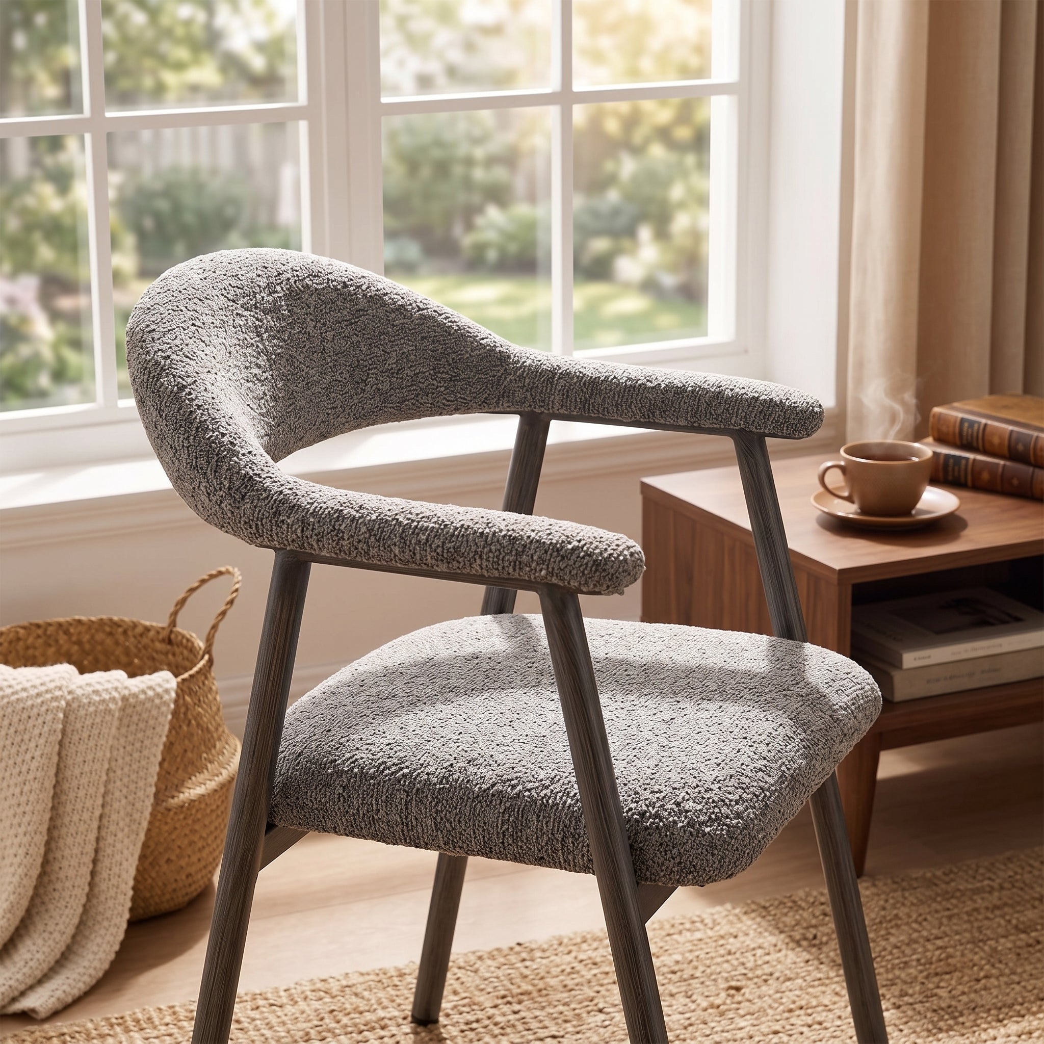 Upholstered Armchair Dining Chairs Set of 2