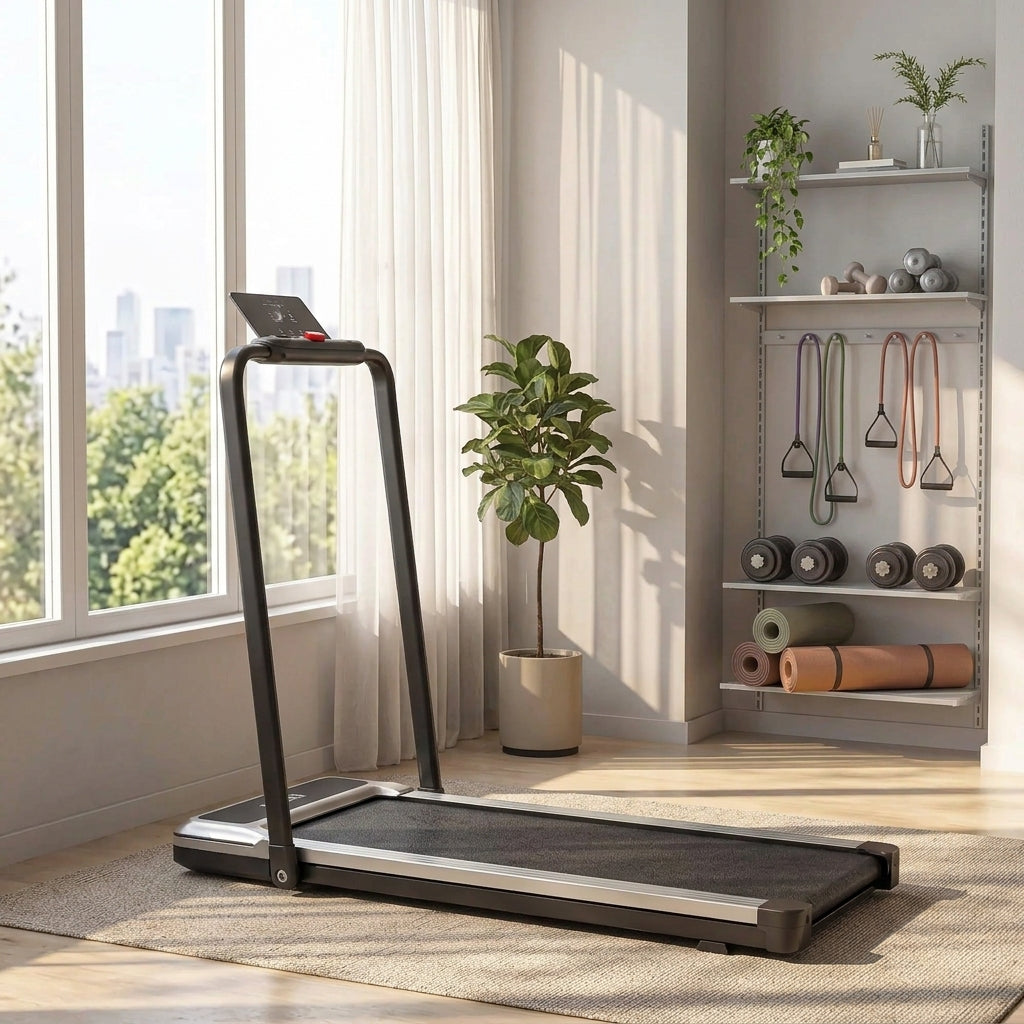 Foldable Treadmill with Handrails