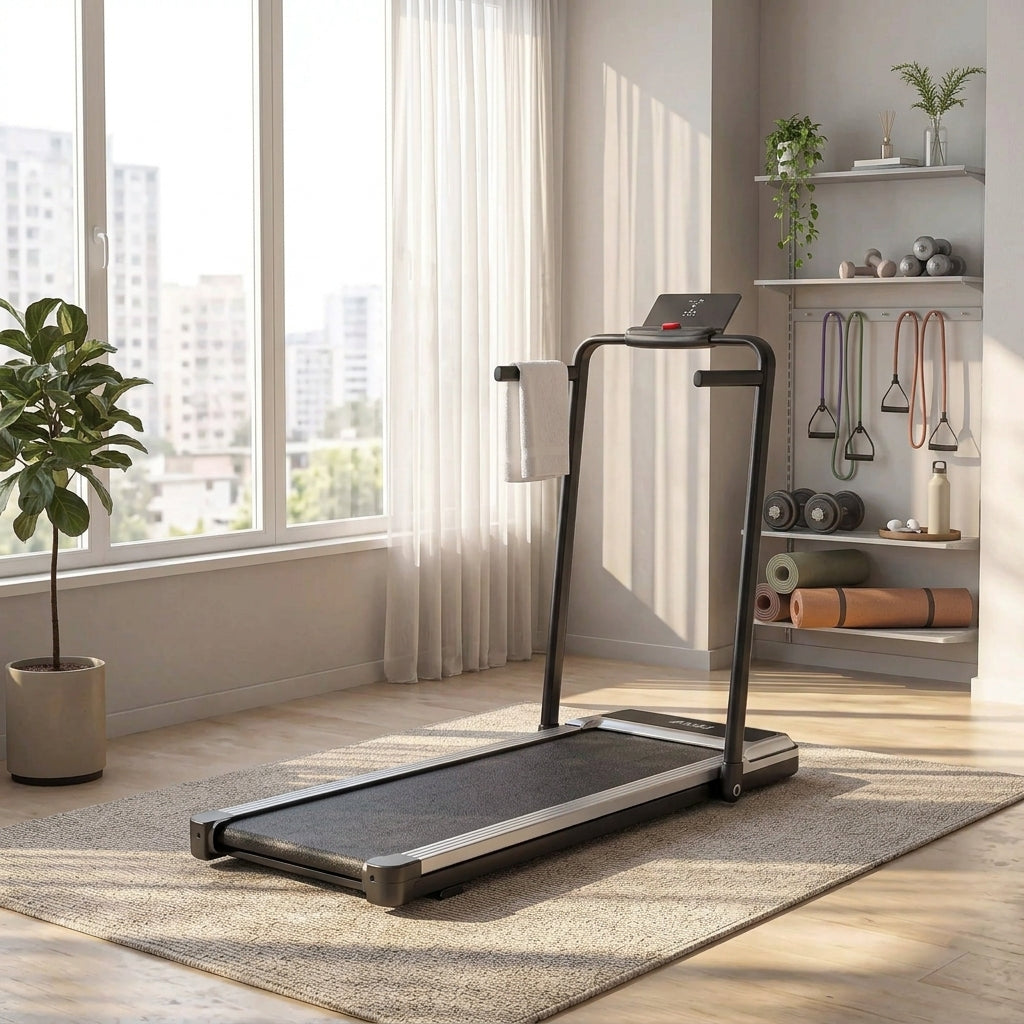 Foldable Treadmill with Handrails