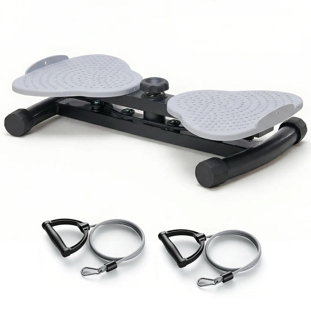 Twisting Exercise Board with Resistance Ropes