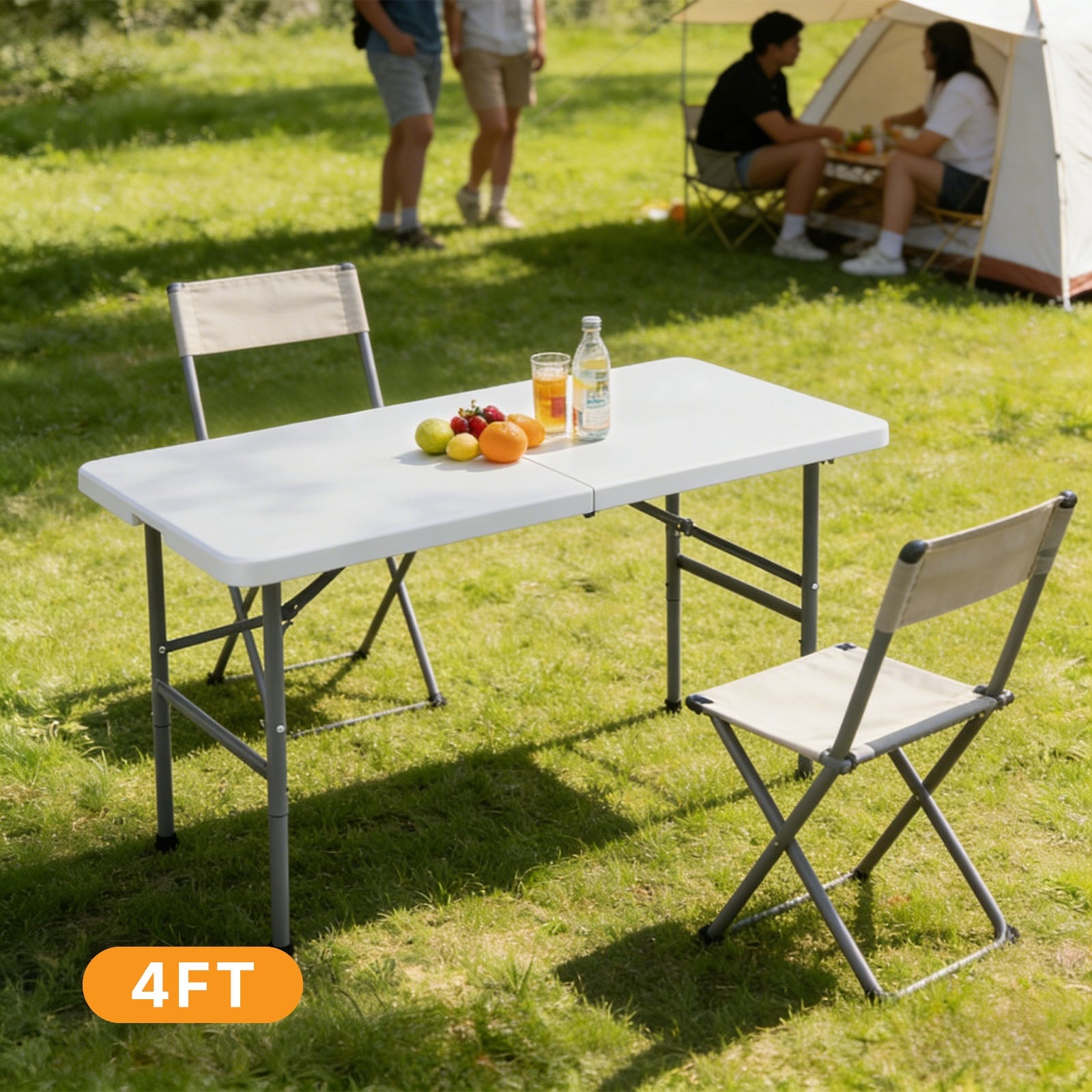 Portable Folding Table with Carrying Handle