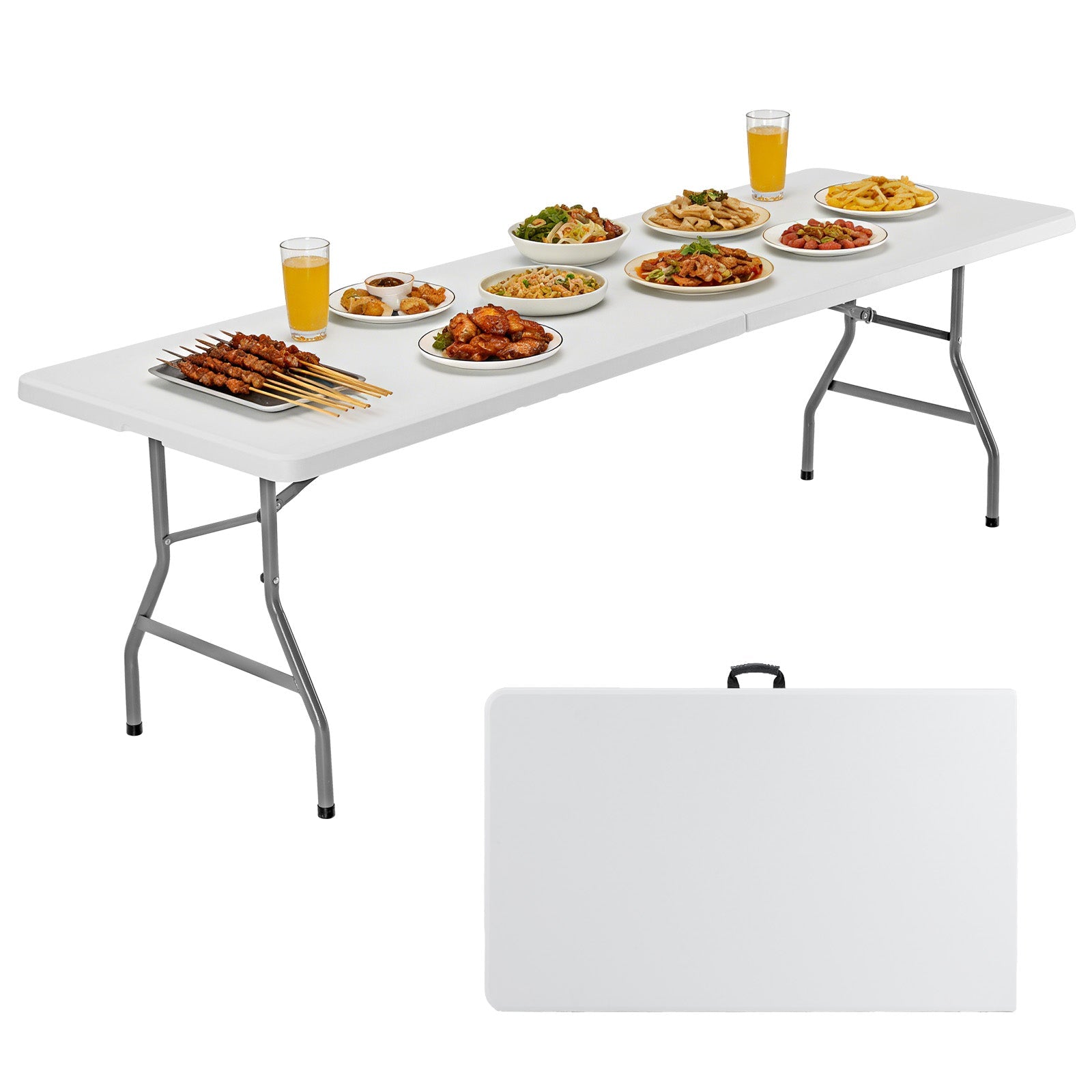 Portable Folding Table with Carrying Handle