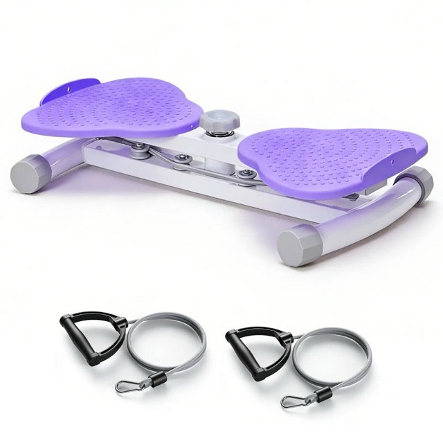 Twisting Exercise Board with Resistance Ropes